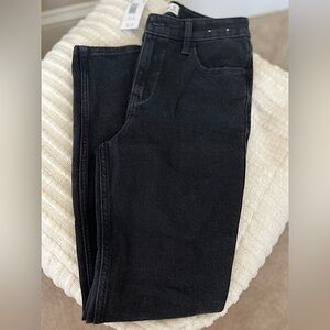 Womens high rise black jeans